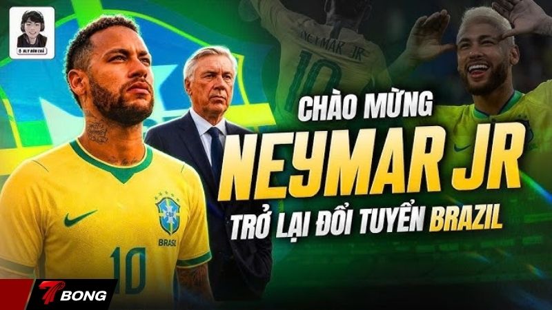 Brazil chào đón sự trở lại của Neymar